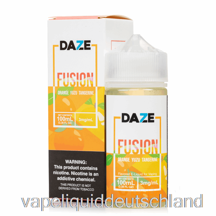 Orange Yuzu Mandarine – 7 Daze Fusion – 100 Ml 0 Mg Vape-Flüssigkeit